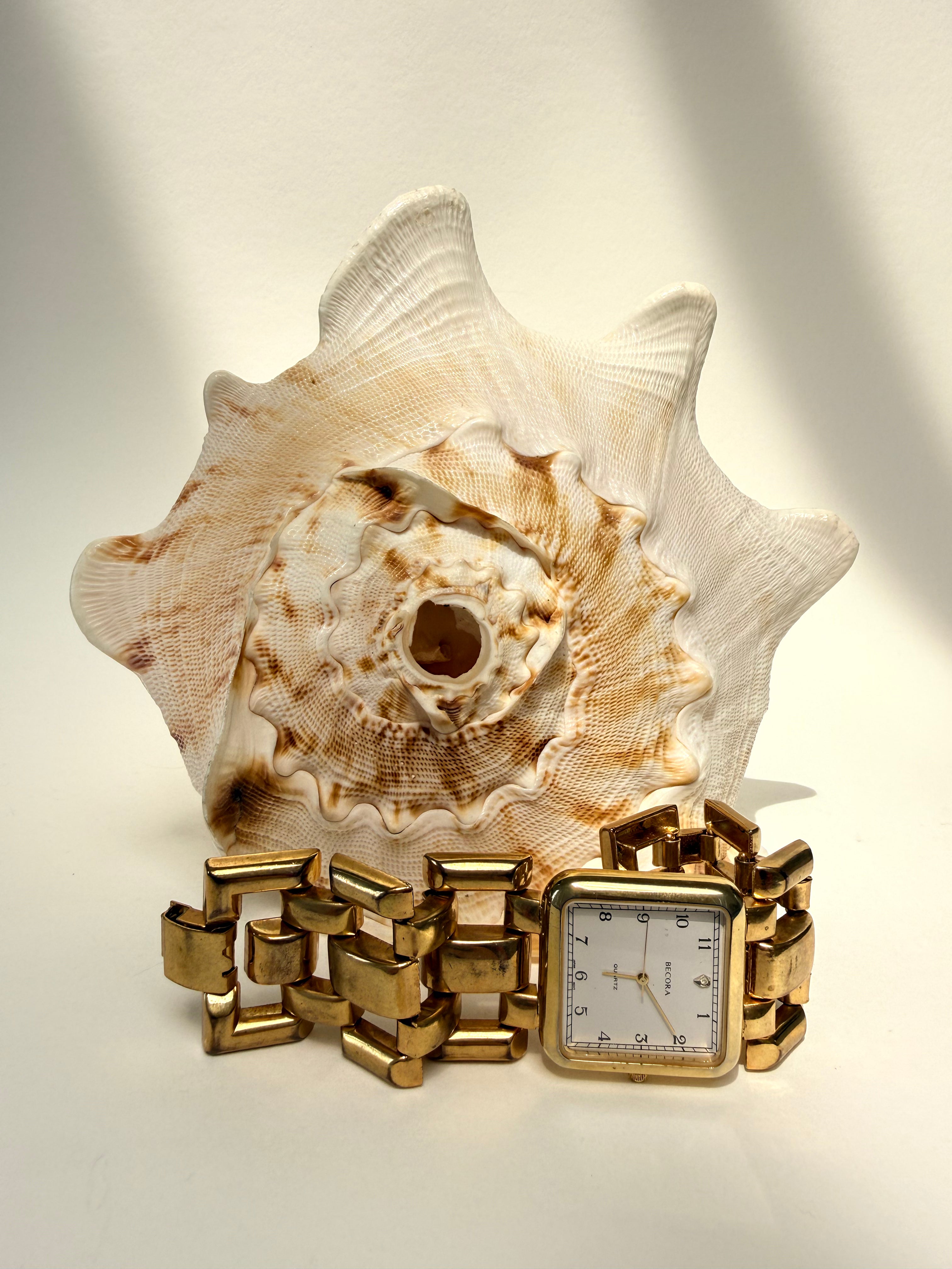 GOLD STICK STRAP JEWELRY CLASP WRIST WATCH