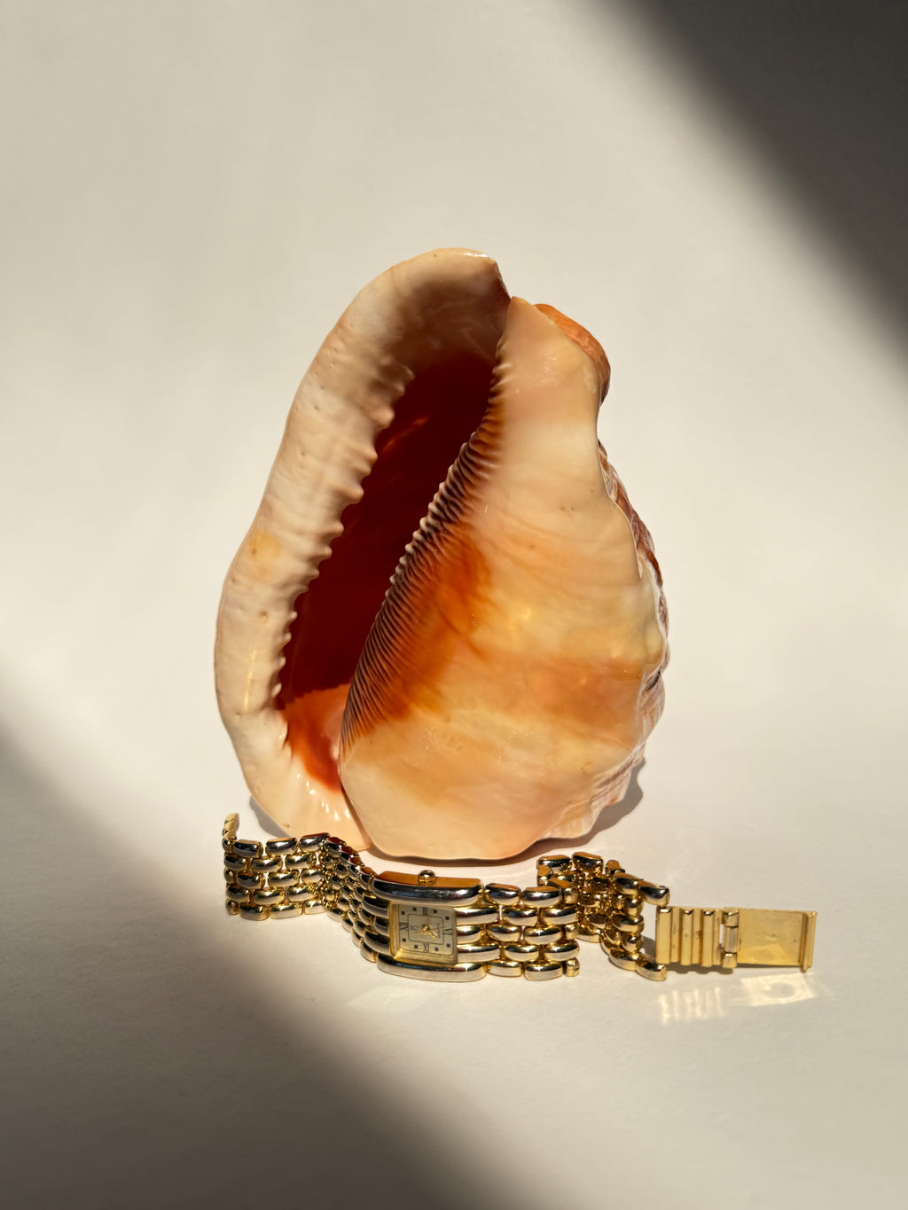 GOLD WEAVE WRIST WATCH