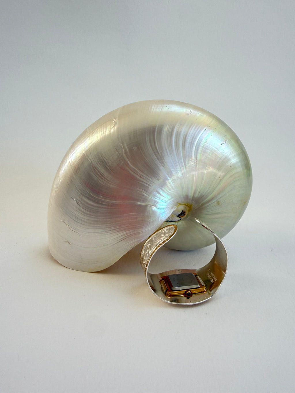 TWO TONED MONTANA WESTERN VINTAGE CUFF WATCH