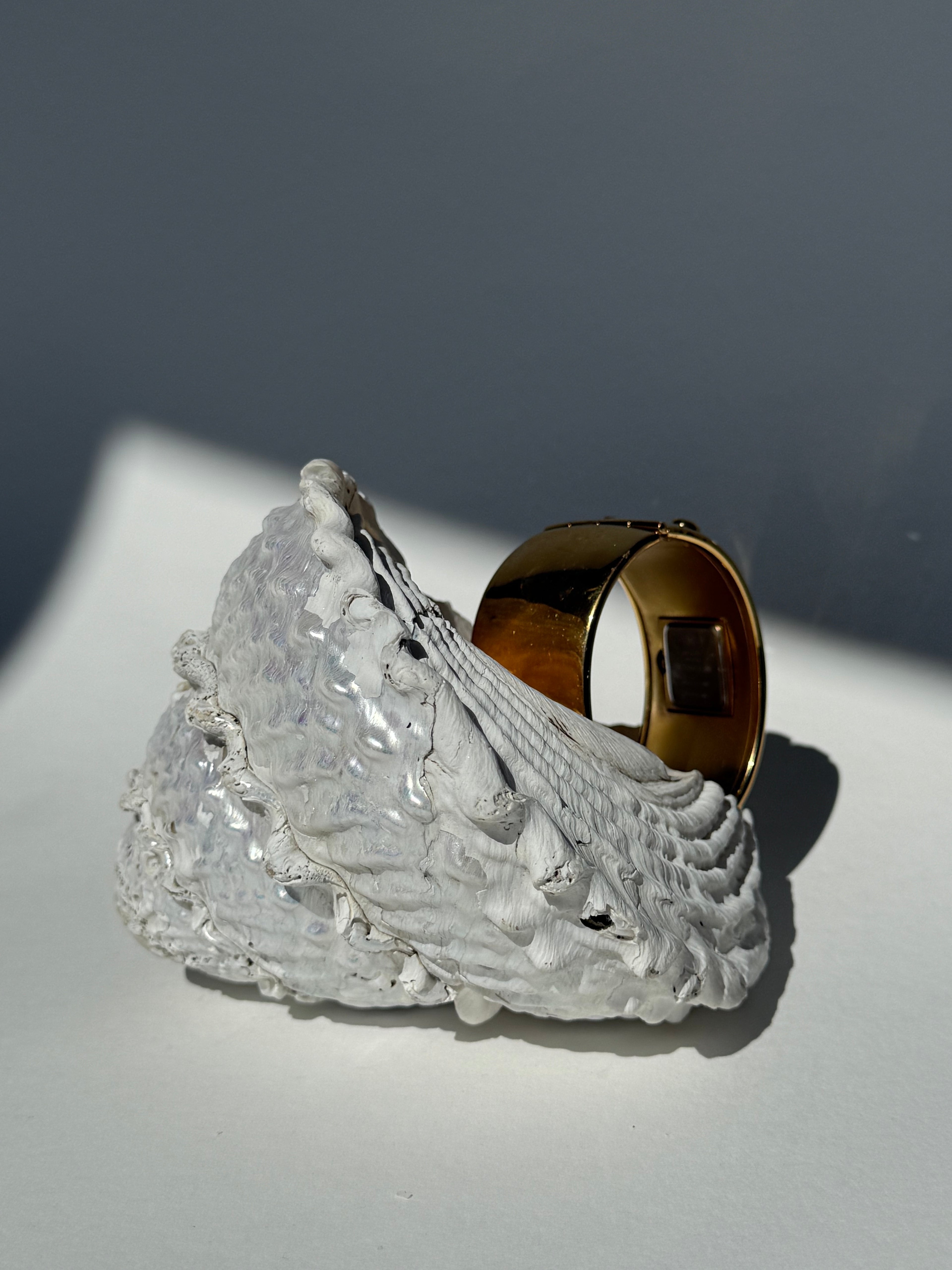 GOLD RHINESTONE CUFF WATCH - SMALL