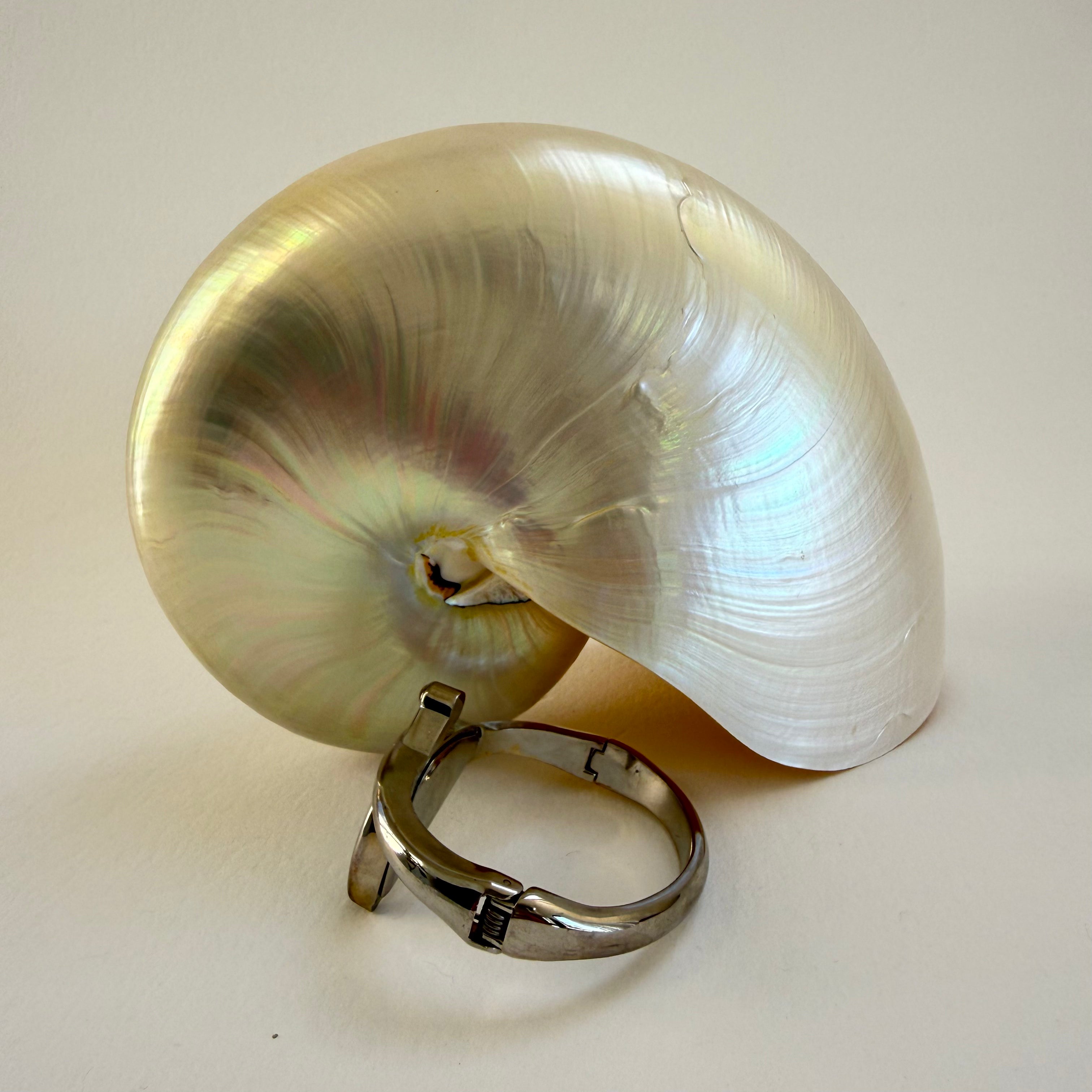 SILVER ANGULAR WRIST WATCH