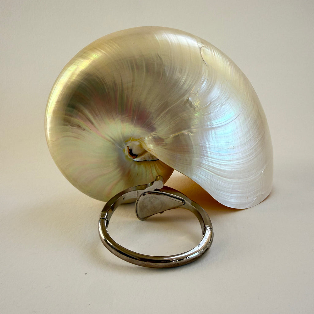 SILVER ANGULAR WRIST WATCH