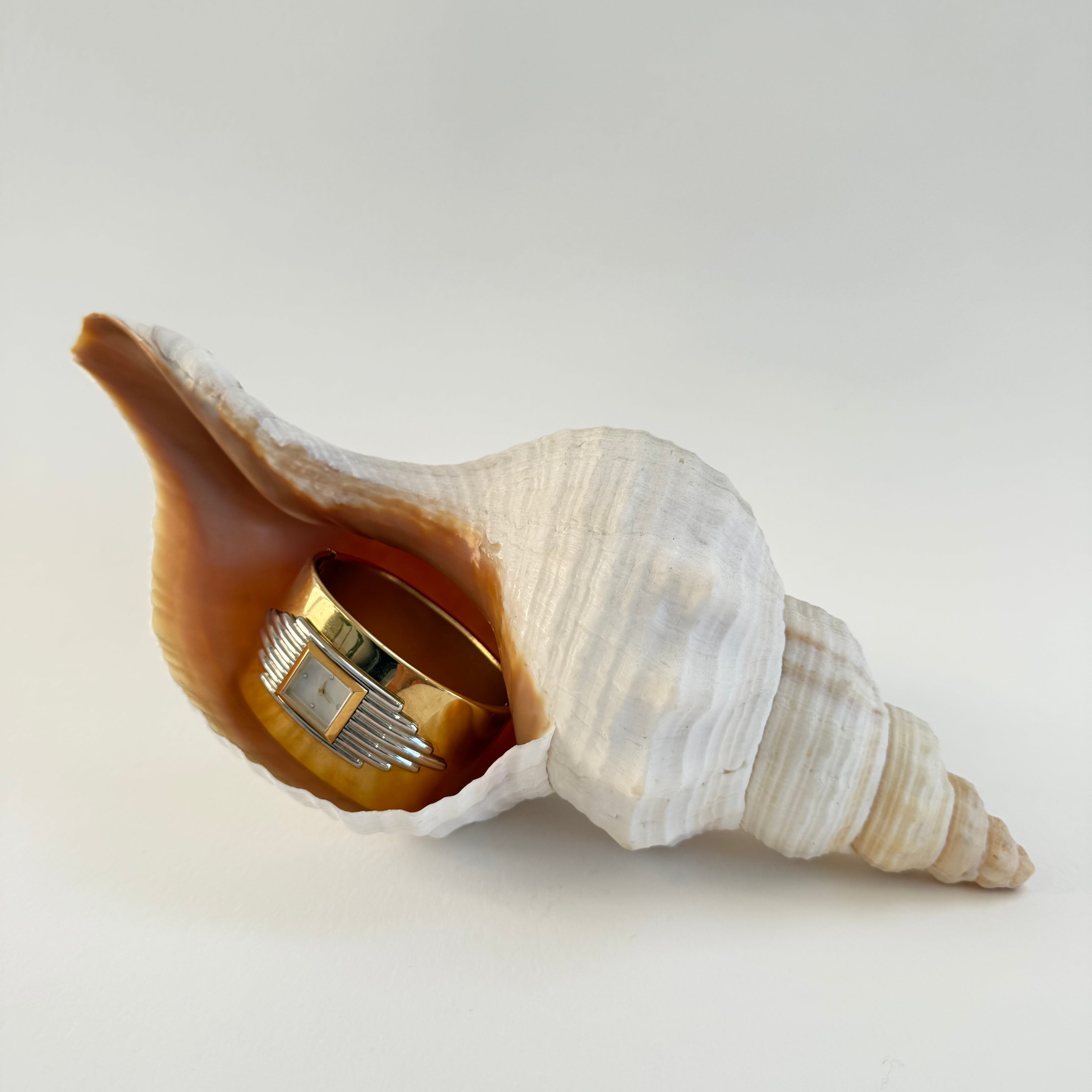 GOLD ART DECO CUFF WATCH - MEDIUM