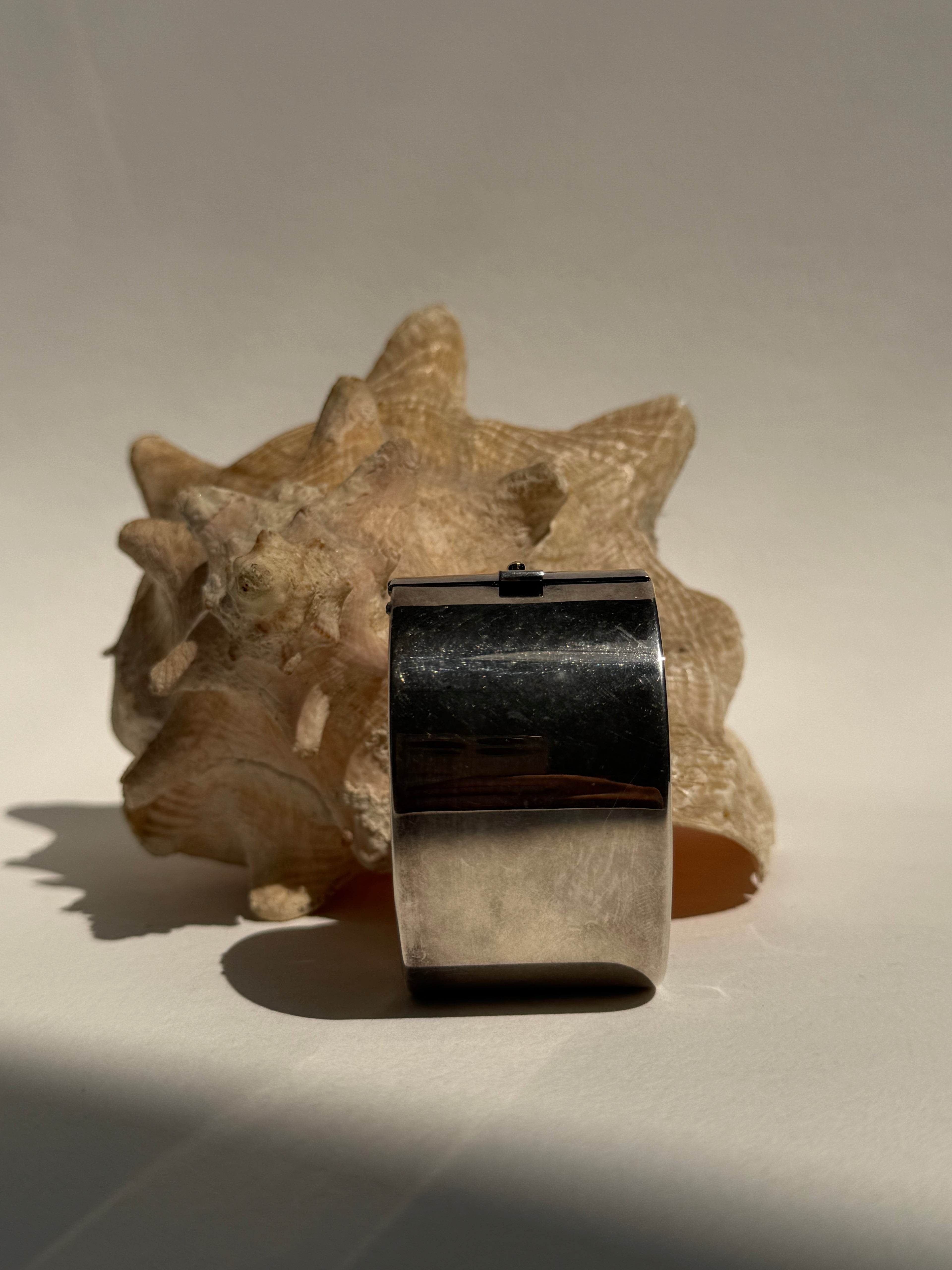 SILVER ART DECO CUFF WATCH - MEDIUM