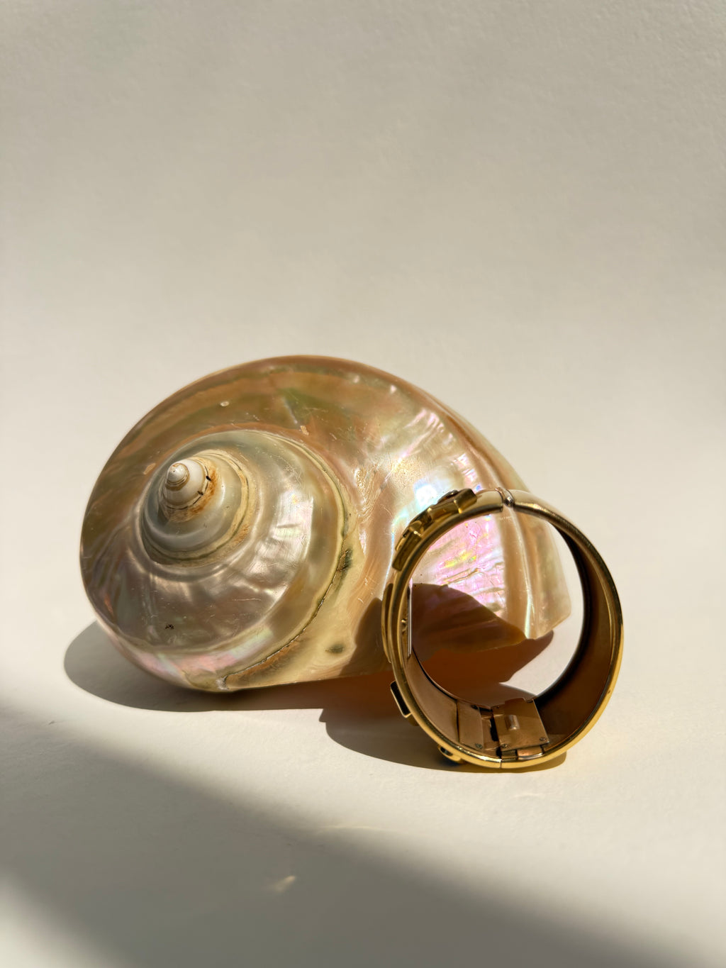 GOLD RHINESTONE CUFF WATCH - MEDIUM