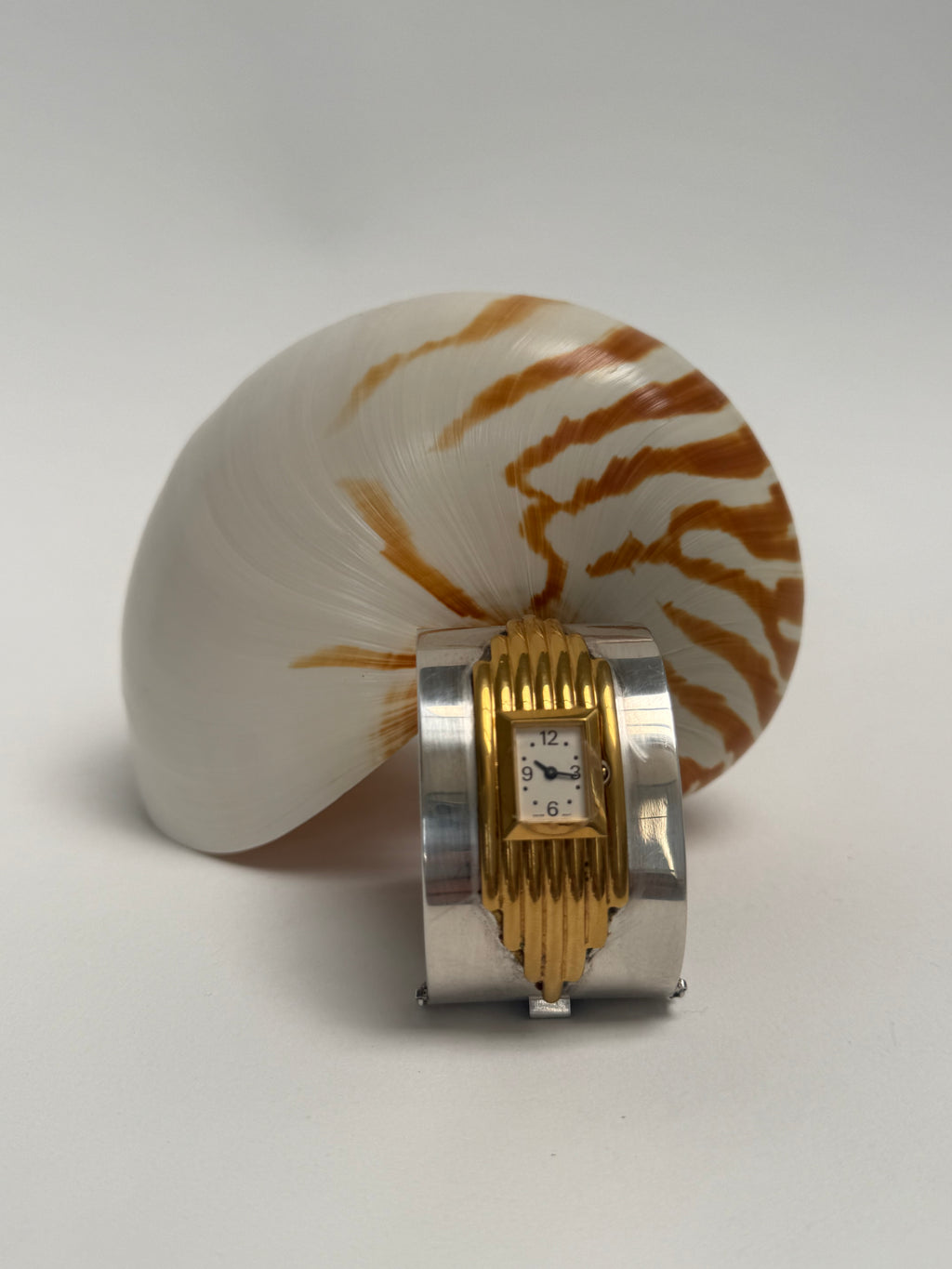 SILVER ART DECO CUFF WATCH - EXTRA SMALL