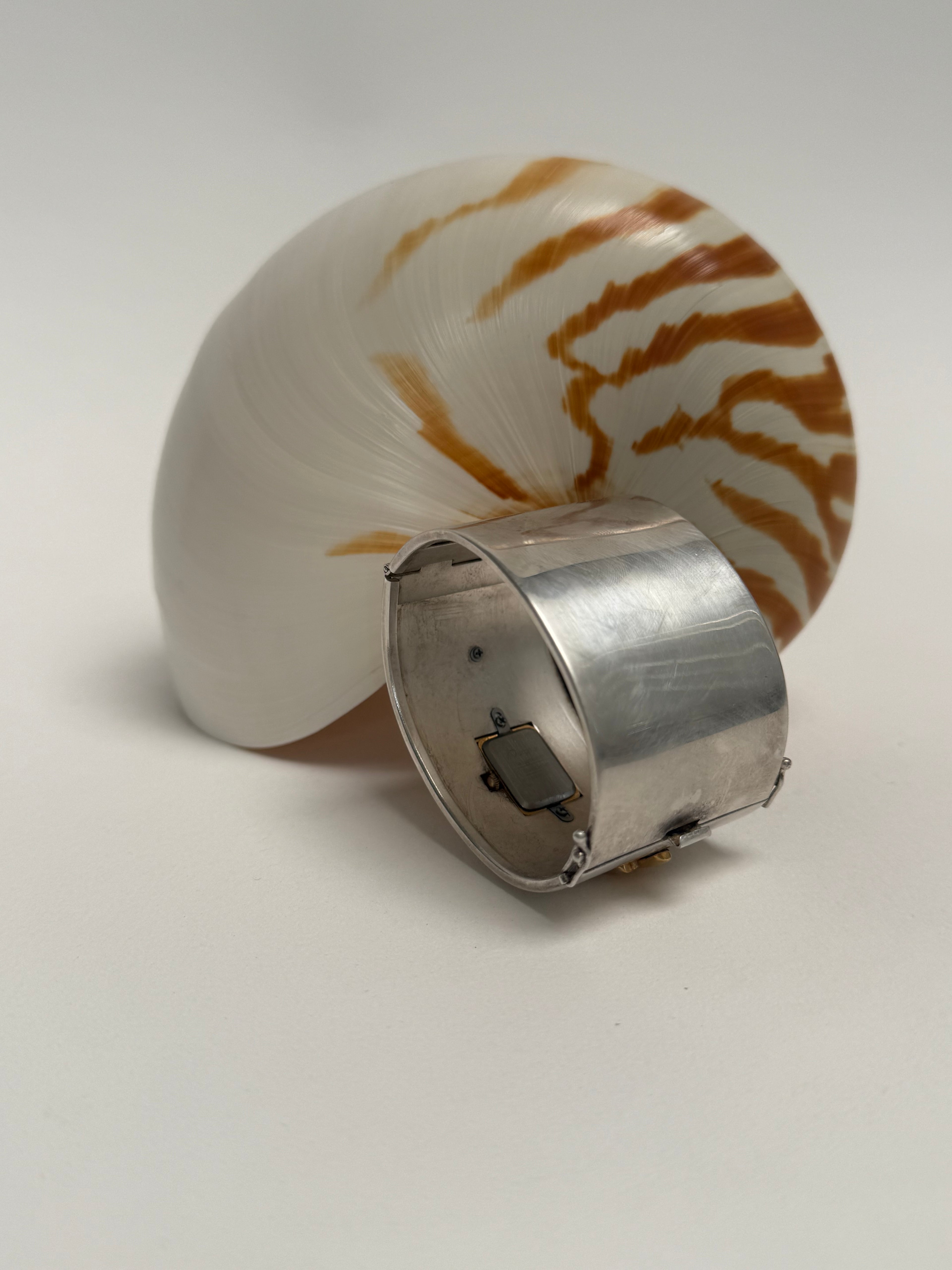 SILVER ART DECO CUFF WATCH - EXTRA SMALL