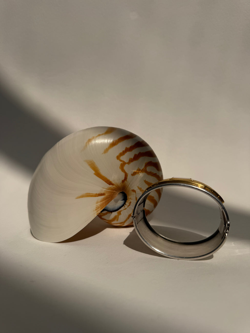 SILVER ART DECO CUFF WATCH - LARGE