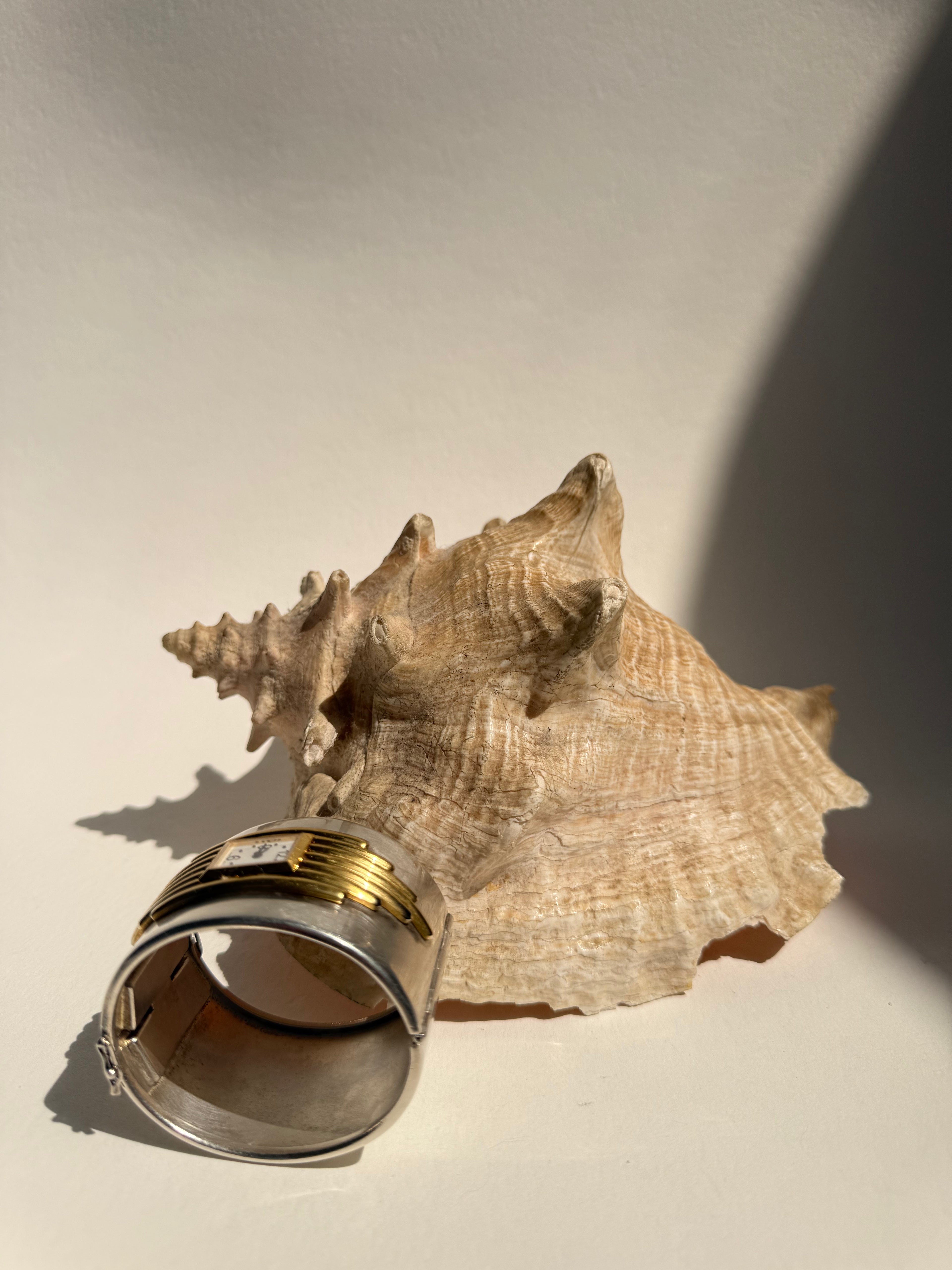 SILVER ART DECO CUFF WATCH - EXTRA SMALL