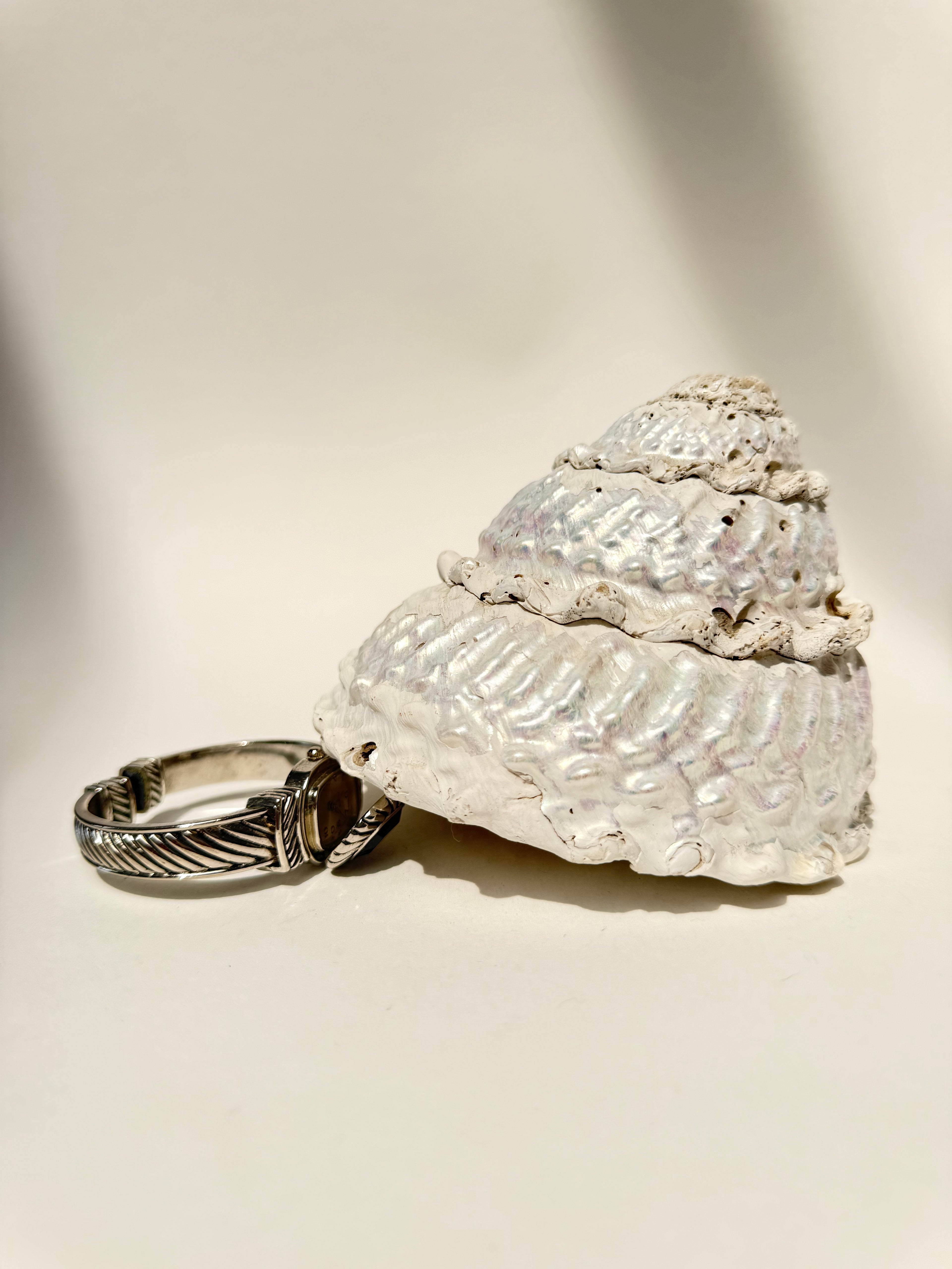 PEEK-A-BOO HIDDEN BLACK OPEN BANGLE WRIST WATCH